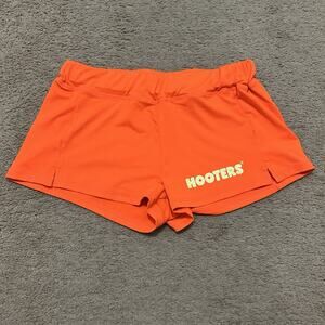 Hooters Womens Orange Employee Shorts Size Small Ripple Junction Cosplay Costume